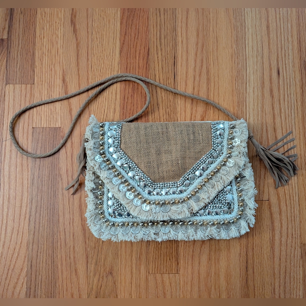 Bohemian Fringe Crossbody Bag - Leela Clutch